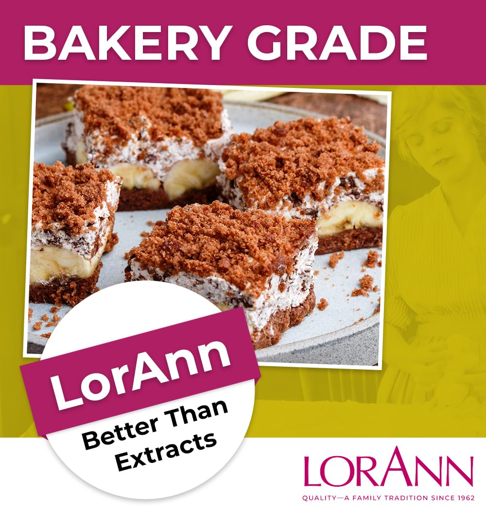 LorAnn Oils Coffee Bakery Emulsion: True Essence, Ideal for Boosting Fruit Tones in Cakes, Cookies & Desserts, Gluten-Free, Keto-Friendly, Extract Substitute Essential for Your Kitchen, 4 Oz