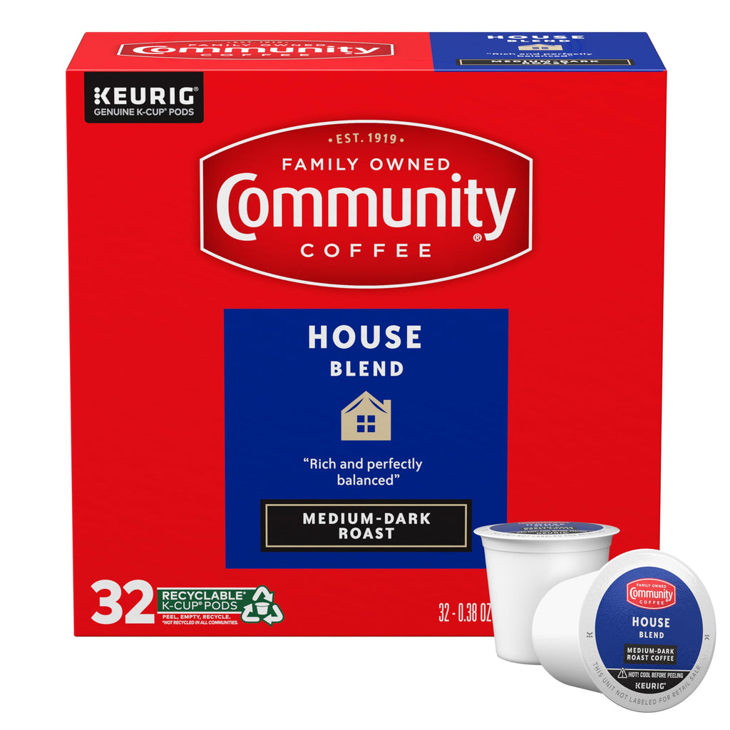 Community Coffee Café Special Medium-Dark Roast Single Serve Keurig K-Cup Pods 32 ct Box