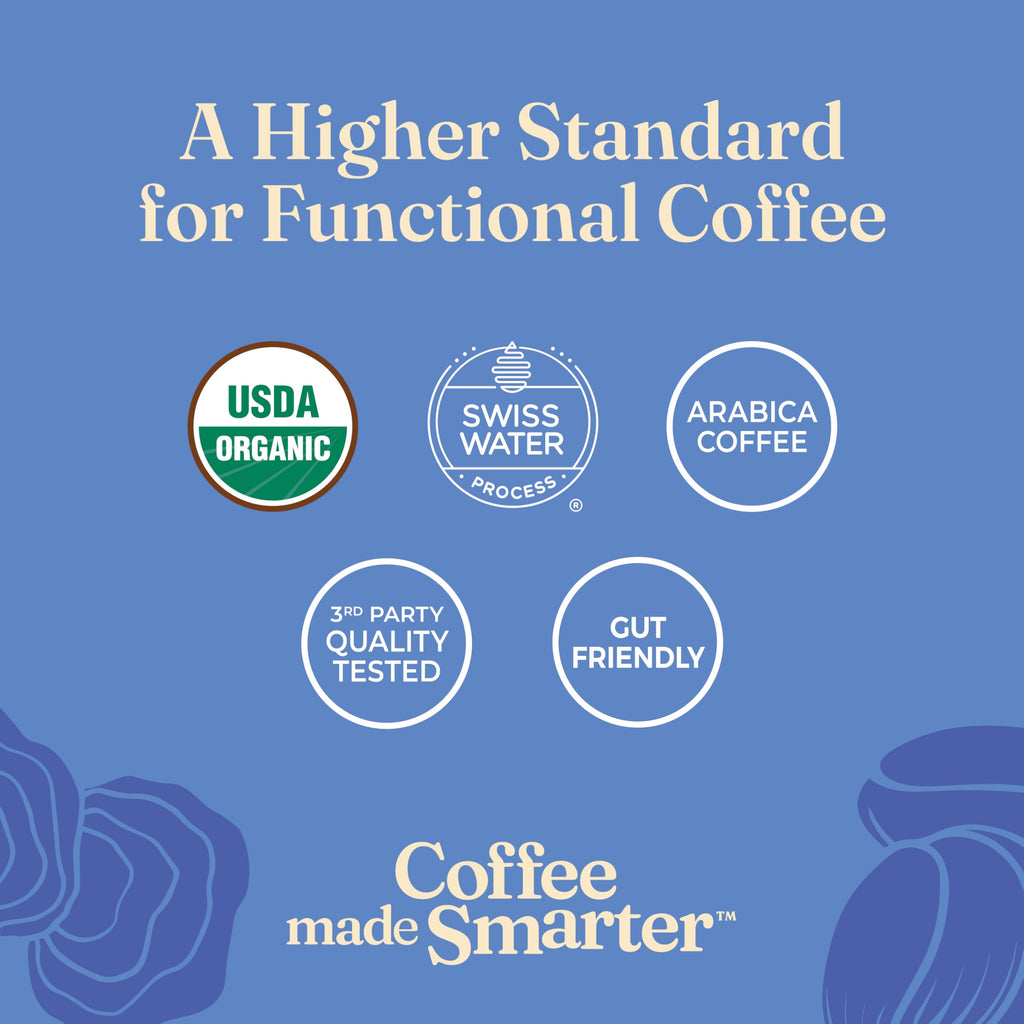 Four Sigmatic Mushroom Coffee K-Cups | Organic Dark Roast Coffee with Lion’s Mane Mushroom Powder & Yacon | Focus & Immune Support | Vegan & Keto | Sustainable Pods | 24 Count