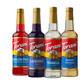 Torani Variety Pack Caramel, French Vanilla, Vanilla & Hazelnut, 25.4 Ounces (Pack of 4)