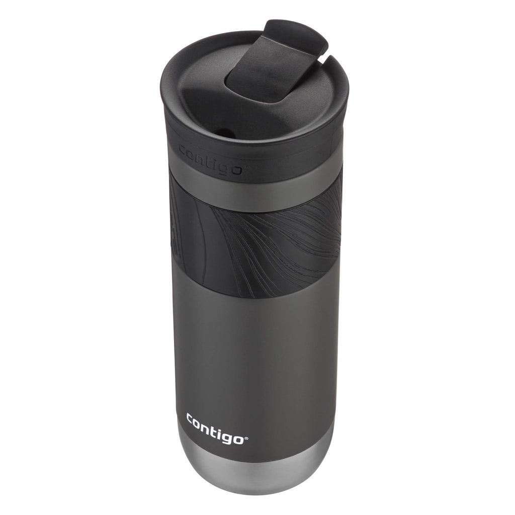 Contigo Byron Vacuum-Insulated Stainless Steel Travel Mug with Leak-Proof Lid Reusable Coffee Mug or Water Bottle BPA-Free 16oz Licorice Keeps Beverages Hot for 6 Hours or Cold for 12 Hours