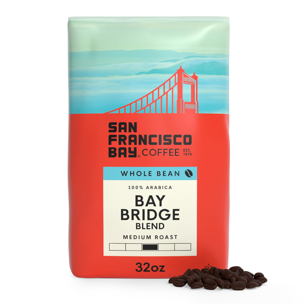 San Francisco Bay Coffee - Medium-Dark Roast Whole Bean Coffee - Fog Chaser (2 lb bag)