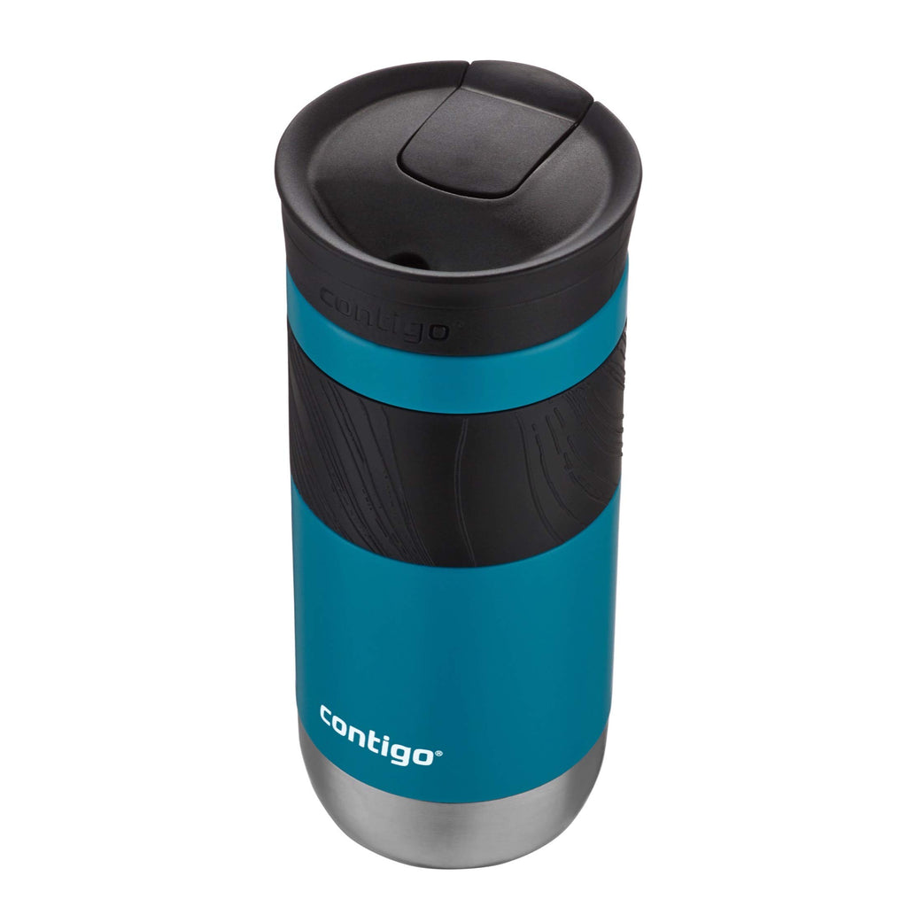 Contigo Byron Vacuum-Insulated Stainless Steel Travel Mug with Leak-Proof Lid Reusable Coffee Mug or Water Bottle BPA-Free 16oz Licorice Keeps Beverages Hot for 6 Hours or Cold for 12 Hours