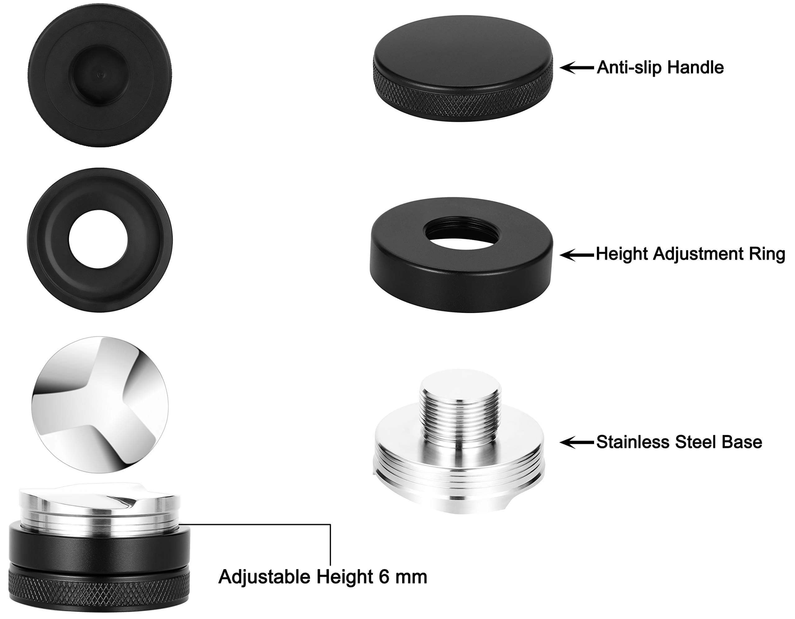 58mm Coffee Distributor, Espresso Distribution Tool, Espresso Distributor Tool, Coffee Leveler 58mm