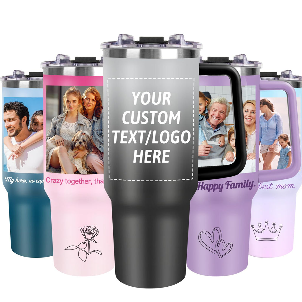 Personalized Tumbler Custom Coffee Tumbler Laser Engrave with Name 20 Oz Stainless Steel Travel Tumbler Cup Mug Personalized Gifts for Birthday Christmas Anniversary for Men Women Kids