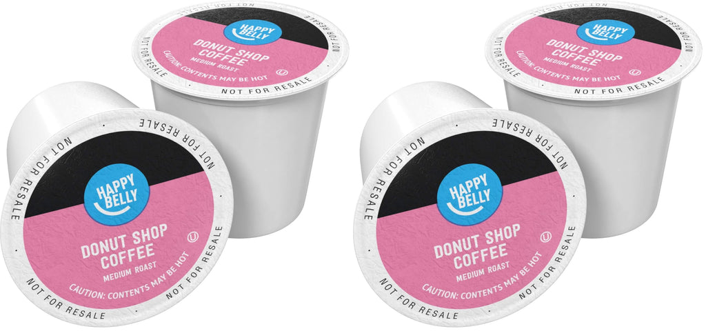 Amazon Brand - Happy Belly Dark Roast Coffee Pods, French Roast, Compatible with Keurig 2.0 K-Cup Brewers, 100 Count