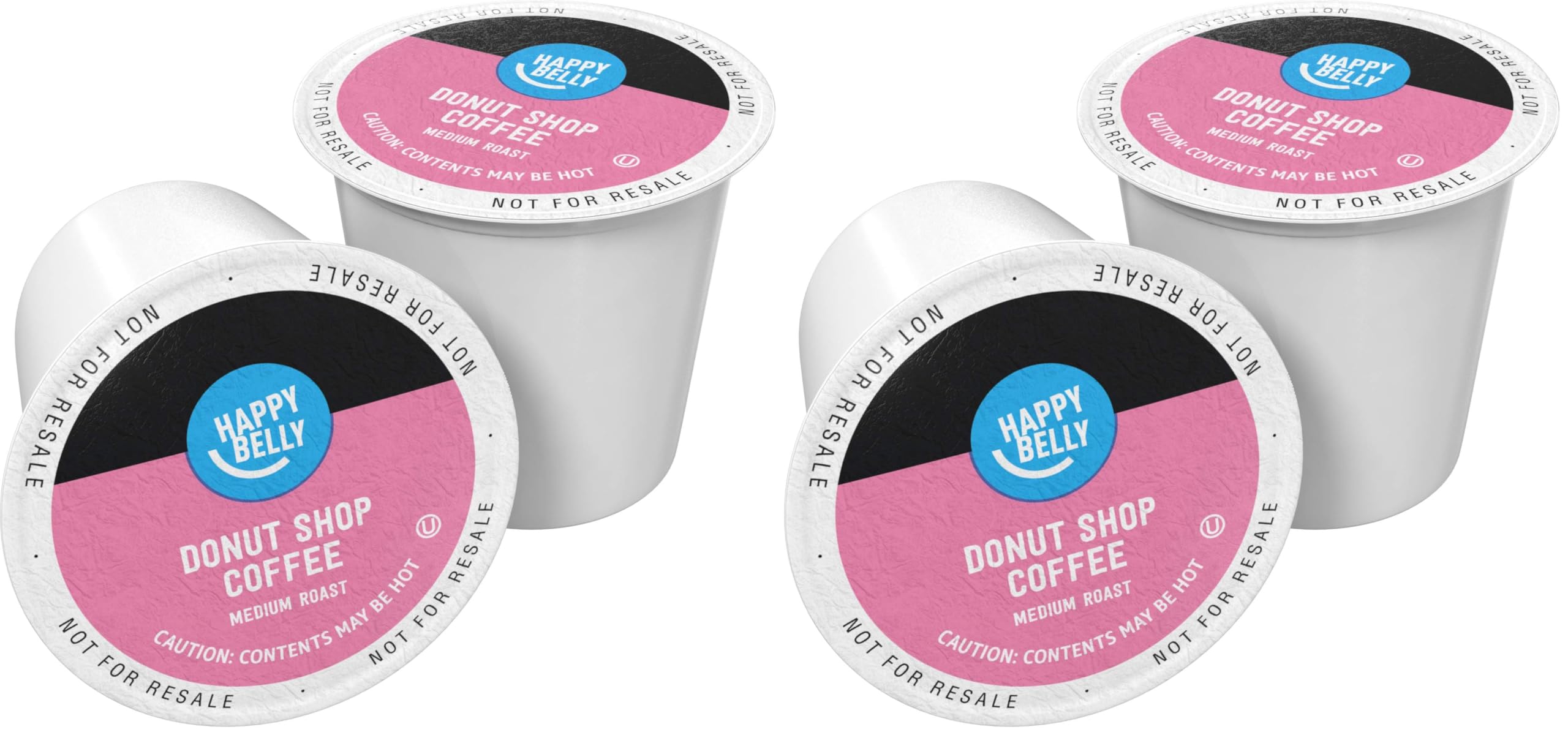 Amazon Brand - Happy Belly Dark Roast Coffee Pods, French Roast, Compatible with Keurig 2.0 K-Cup Brewers, 100 Count