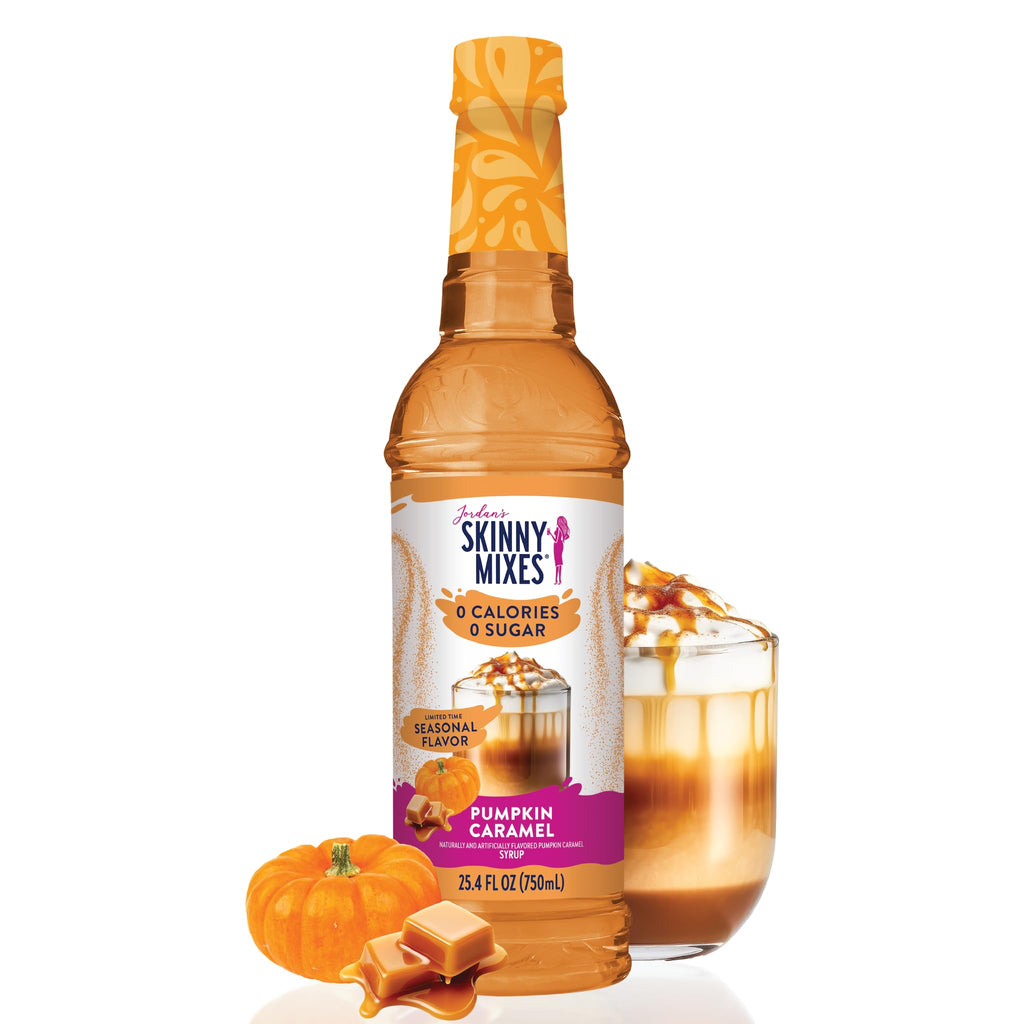 Jordan's Skinny Mixes Sugar Free Coffee Syrup, Holiday Fall Syrup Trio Coffee Flavoring Syrup, Zero Calorie Drink Mix for Lattes, Baking, Protein Shake, Dairy & Gluten Free, Kosher,12.7 Fl Oz, 3 Pack