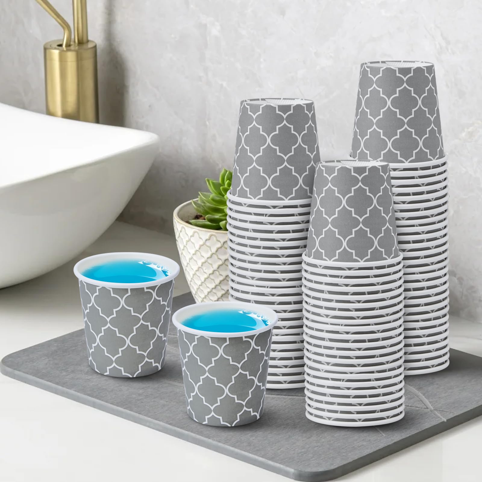 Lamosi Coffee Cups 12 oz 180 Pack, Disposable Paper Coffee Cups, Disposable Cups,12 oz Hot Cup,12oz Paper Insulated Cup for Cold Hot Drinks (No Lids)