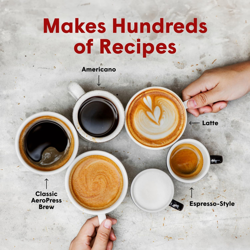 AeroPress Go, Extra Small Portable Coffee Maker Kit, Travel, Hiking & Camping, All-in-One French Press, Pour-Over & Espresso Style Manual Brewer, 2 Min Brew Makes a Less Bitter, More Flavorful Cup