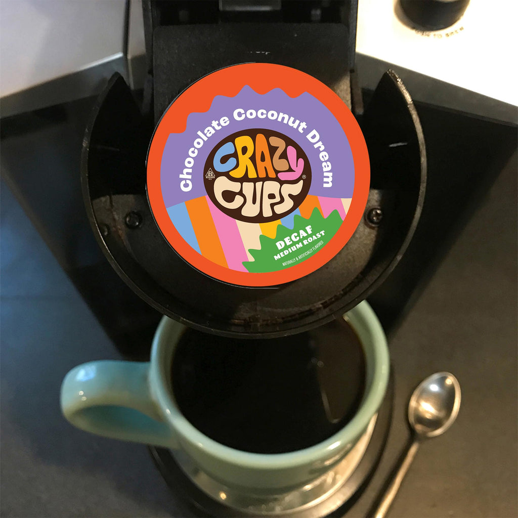 Crazy Cups Flavored Coffee Pods Variety Pack for Keurig K Cups Brewers, Assorted Flavored Coffee Sampler, 40 Count