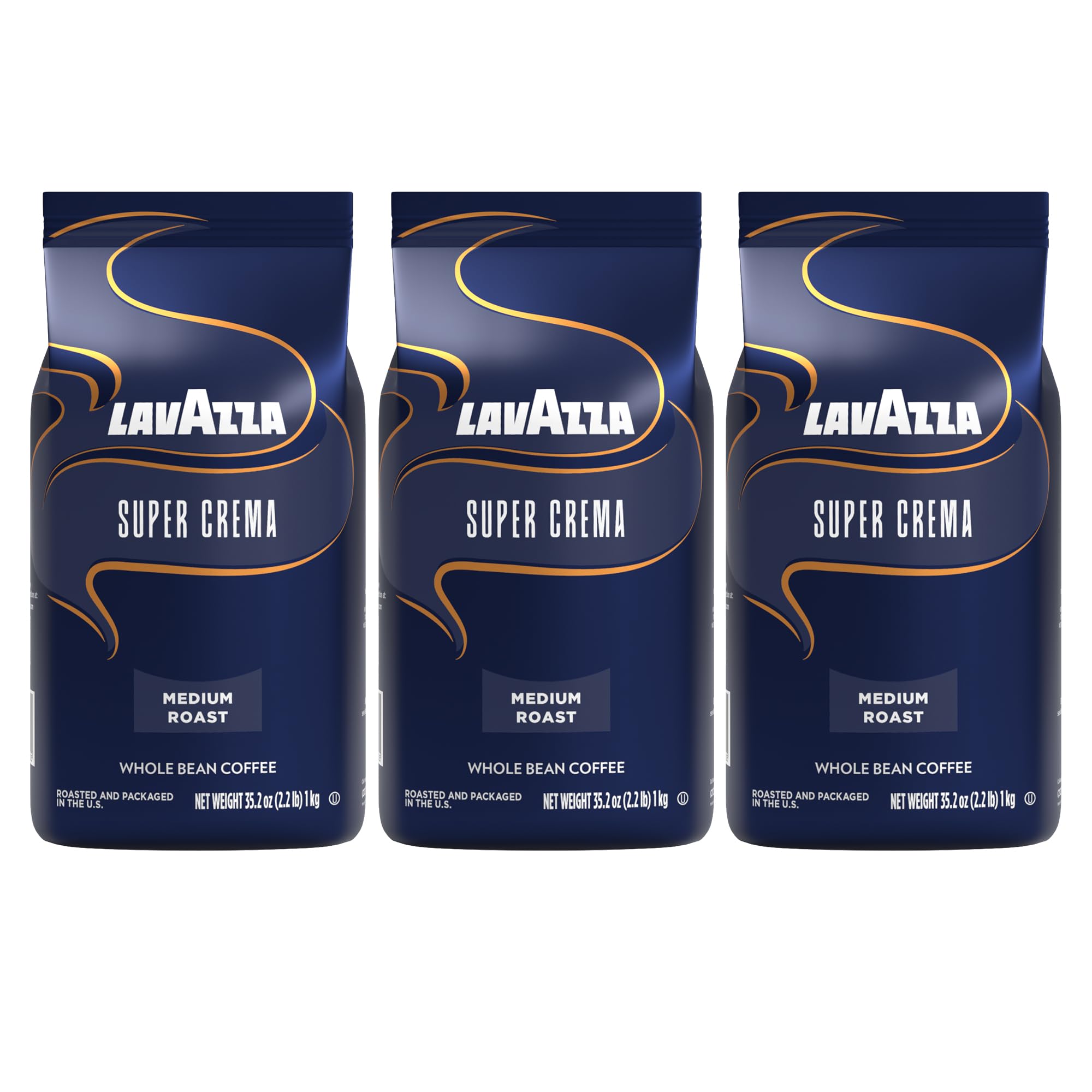 Lavazza Espresso Whole Bean Coffee, Medium Roast, 100% Arabica, 2.2 lb Bag (Pack of 1)