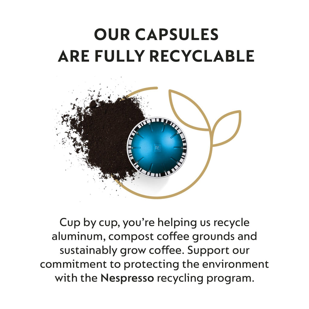 Nespresso Capsules Vertuo, Melozio, Medium Roast Coffee, 30-Count Coffee Pods, Brews 7.8oz.