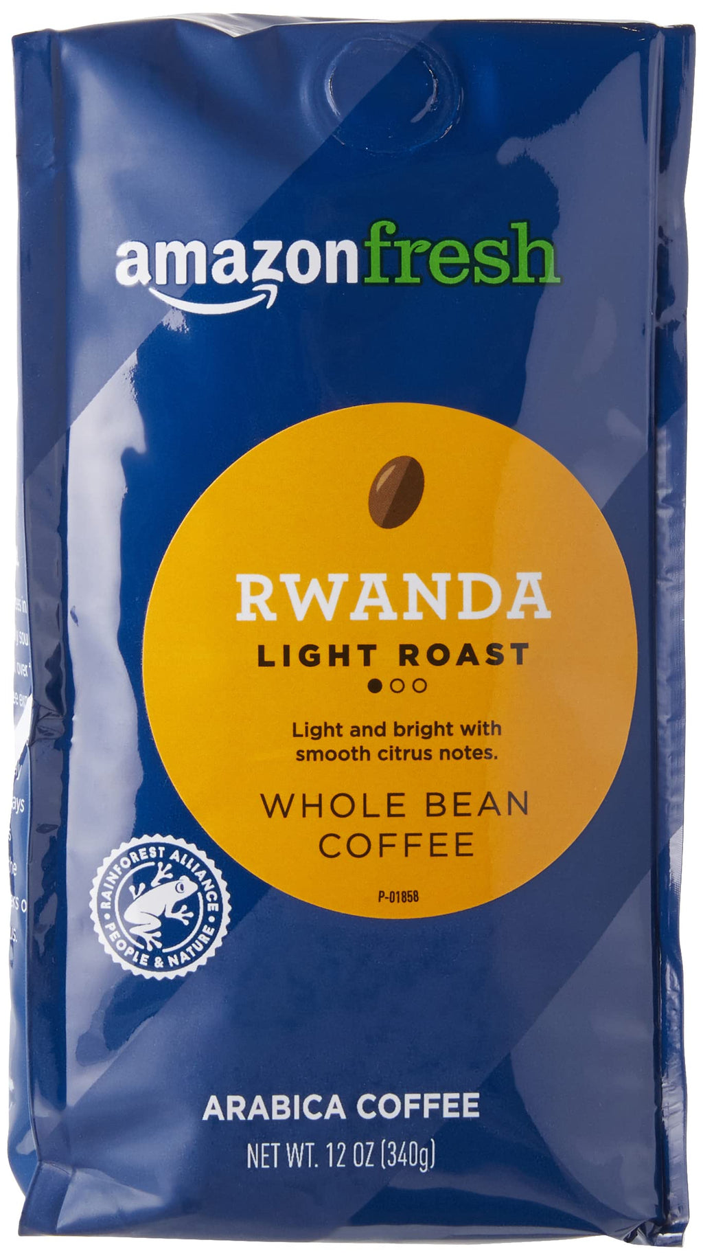 Amazon Fresh, Nicaragua Whole Bean Coffee, Medium Roast, 12 Oz