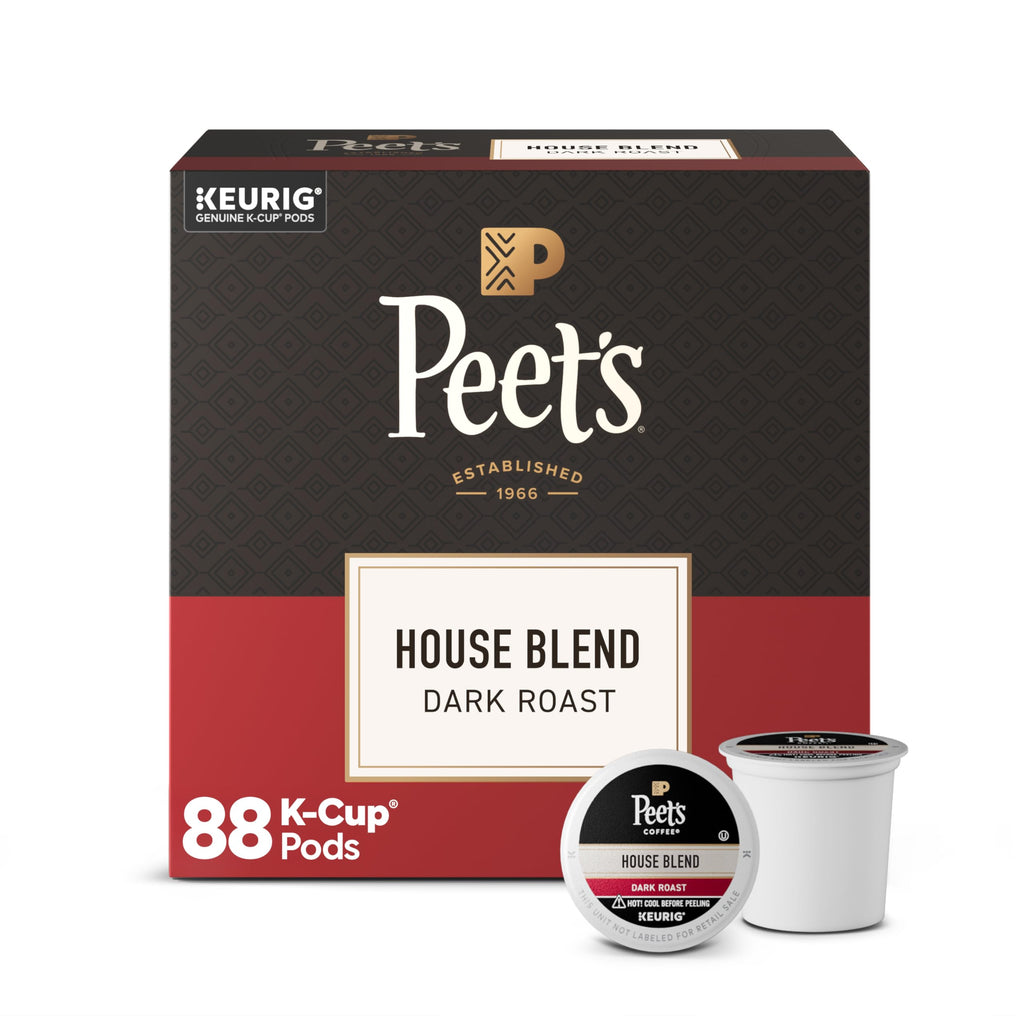 Peet's Coffee, Dark Roast Keurig K-Cup Pods, 100% Arabica Coffee - Major Dickason's Blend 75 Count (1 Box of 75 Pods)