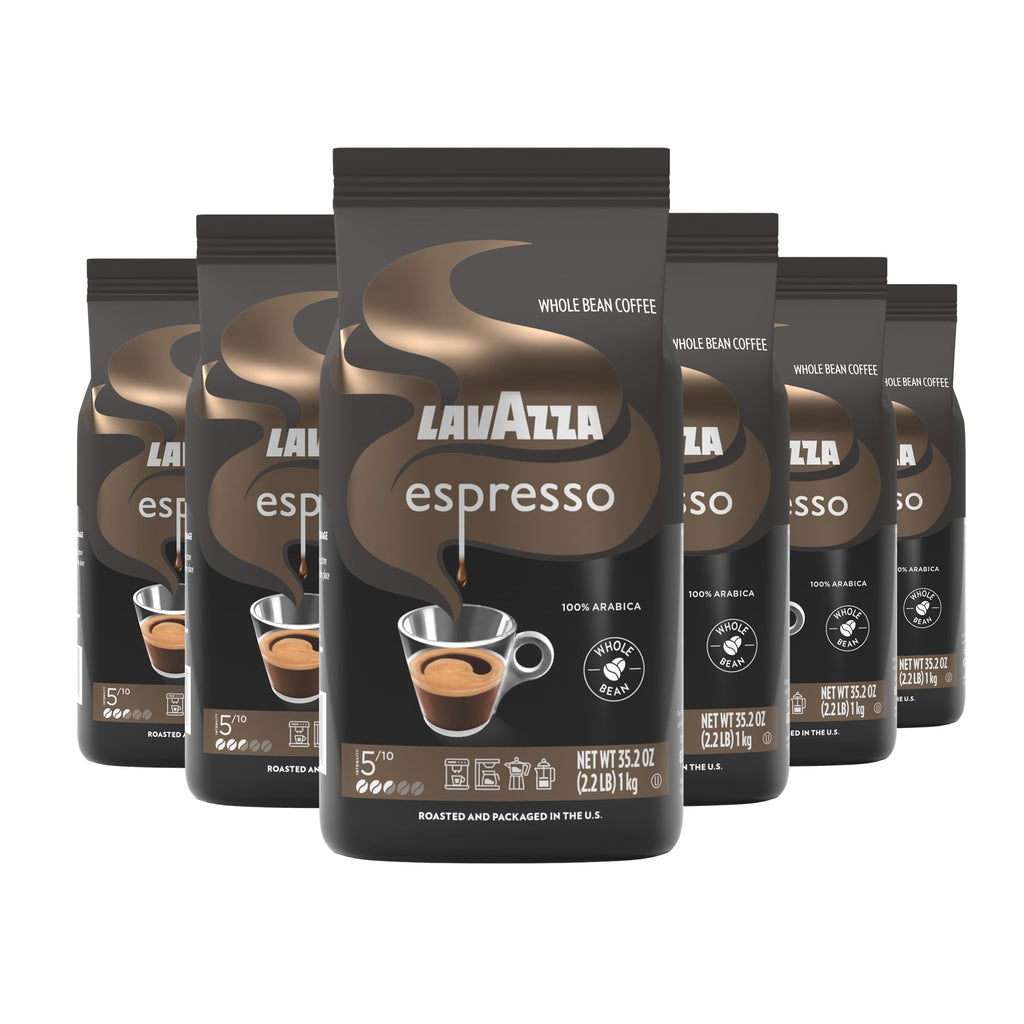 Lavazza Espresso Whole Bean Coffee, Medium Roast, 100% Arabica, 2.2 lb Bag (Pack of 1)