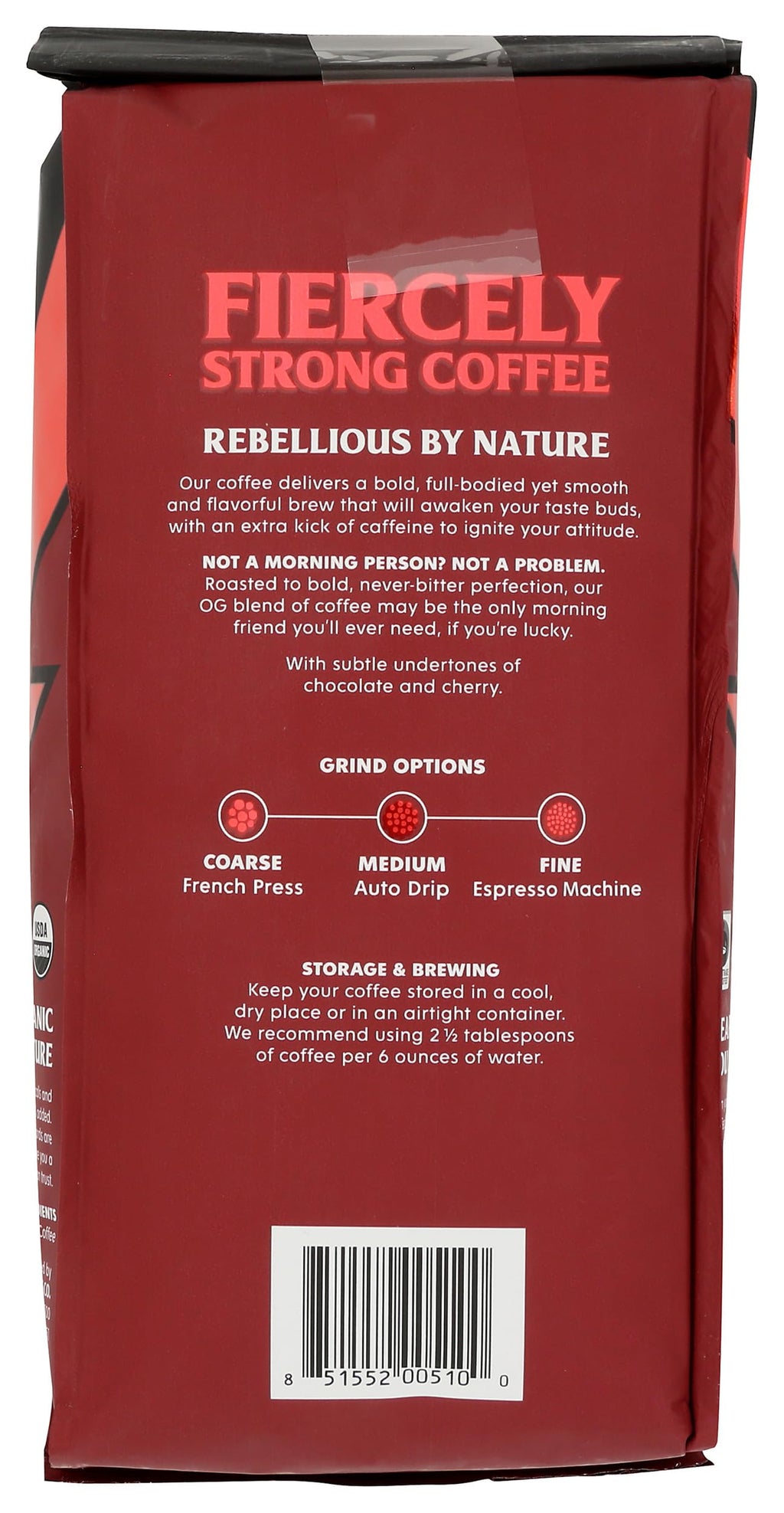 Death Wish Coffee, Valhalla Java Odinforce Blend Whole Bean, USDA Organic and Fair Trade, 12 oz (Pack of 1)