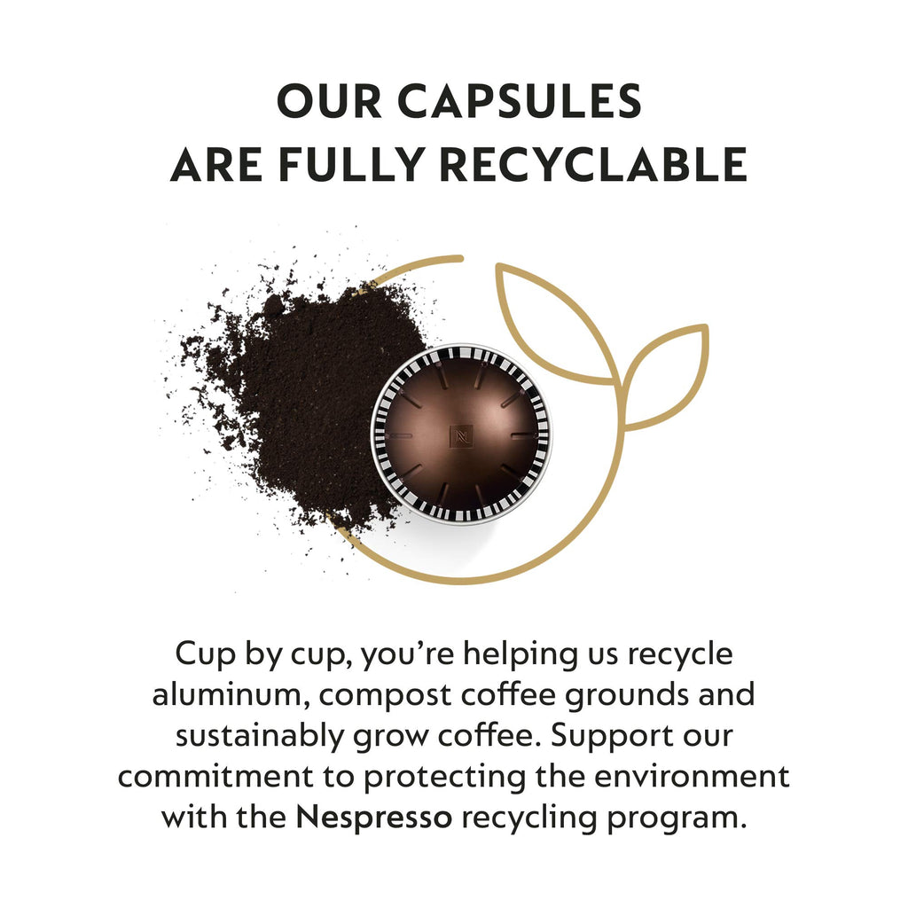 Nespresso Capsules Vertuo, Melozio, Medium Roast Coffee, 30-Count Coffee Pods, Brews 7.8oz.