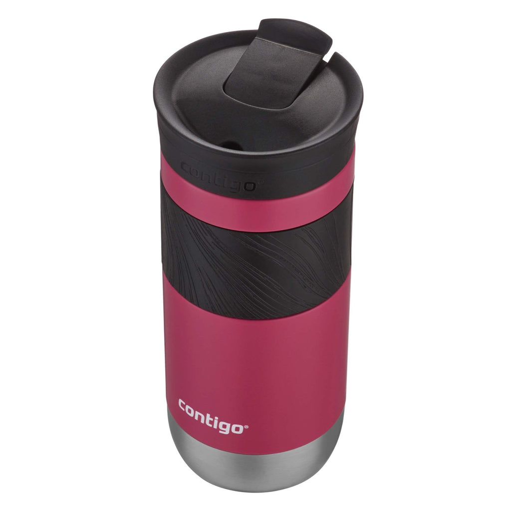 Contigo Byron Vacuum-Insulated Stainless Steel Travel Mug with Leak-Proof Lid Reusable Coffee Mug or Water Bottle BPA-Free 16oz Licorice Keeps Beverages Hot for 6 Hours or Cold for 12 Hours