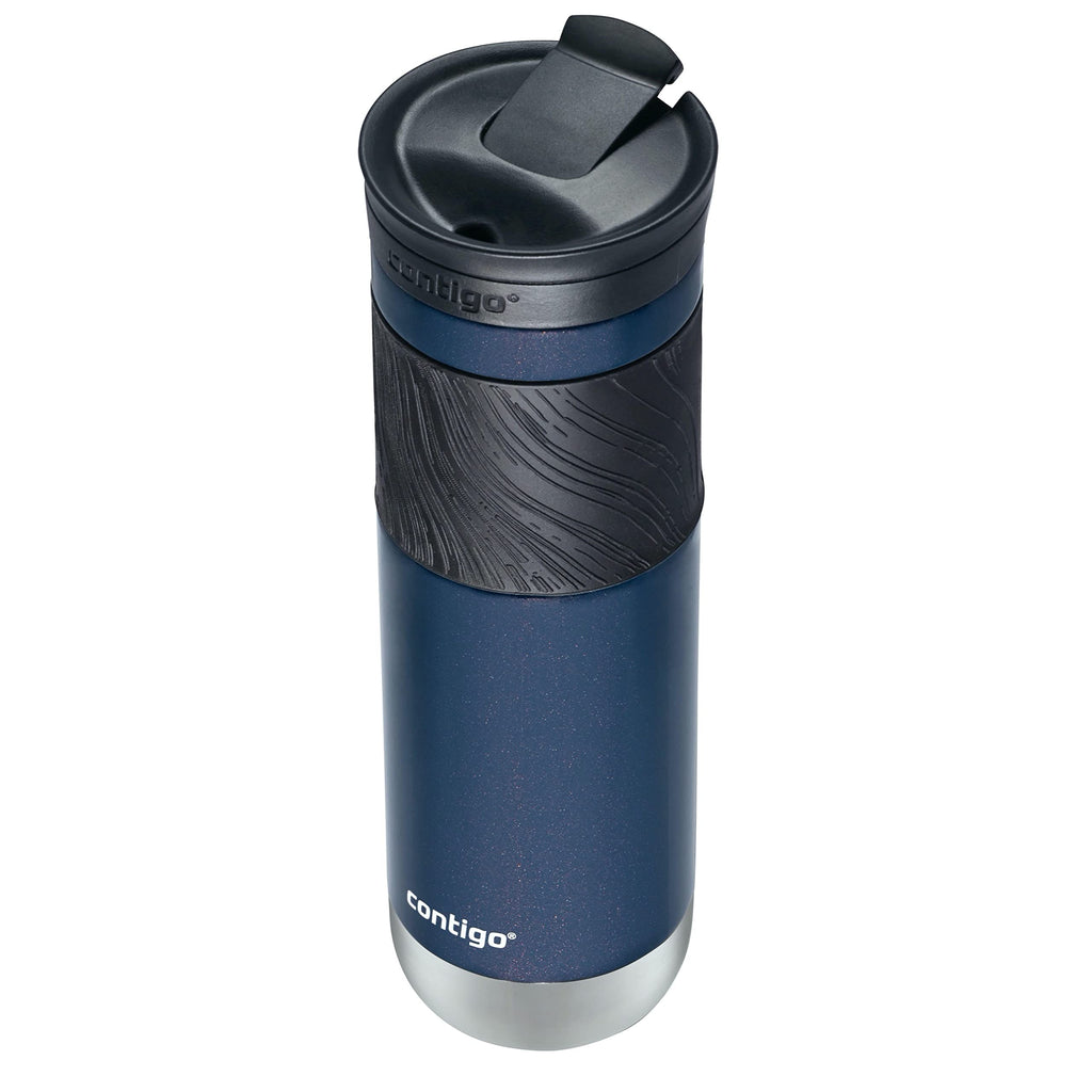 Contigo Byron Vacuum-Insulated Stainless Steel Travel Mug with Leak-Proof Lid Reusable Coffee Mug or Water Bottle BPA-Free 16oz Licorice Keeps Beverages Hot for 6 Hours or Cold for 12 Hours