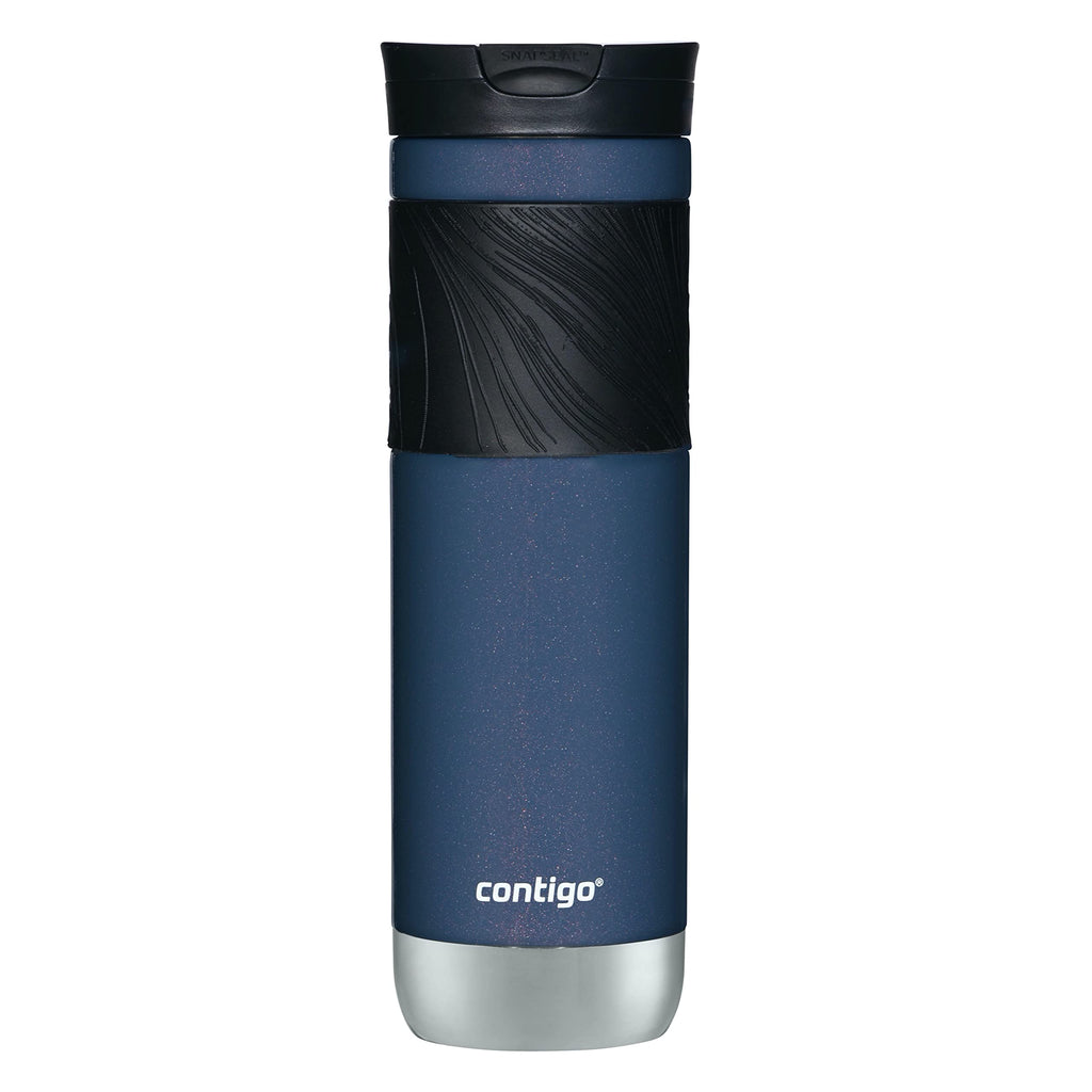 Contigo Byron Vacuum-Insulated Stainless Steel Travel Mug with Leak-Proof Lid Reusable Coffee Mug or Water Bottle BPA-Free 16oz Licorice Keeps Beverages Hot for 6 Hours or Cold for 12 Hours