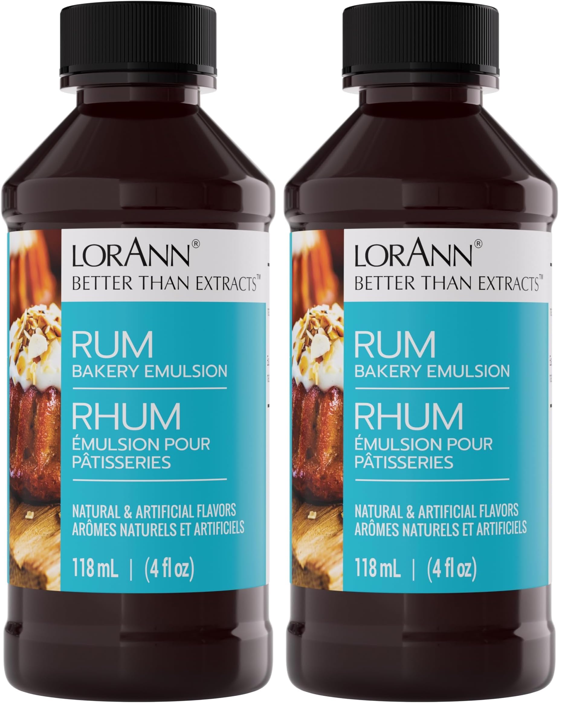 LorAnn Oils Coffee Bakery Emulsion: True Essence, Ideal for Boosting Fruit Tones in Cakes, Cookies & Desserts, Gluten-Free, Keto-Friendly, Extract Substitute Essential for Your Kitchen, 4 Oz