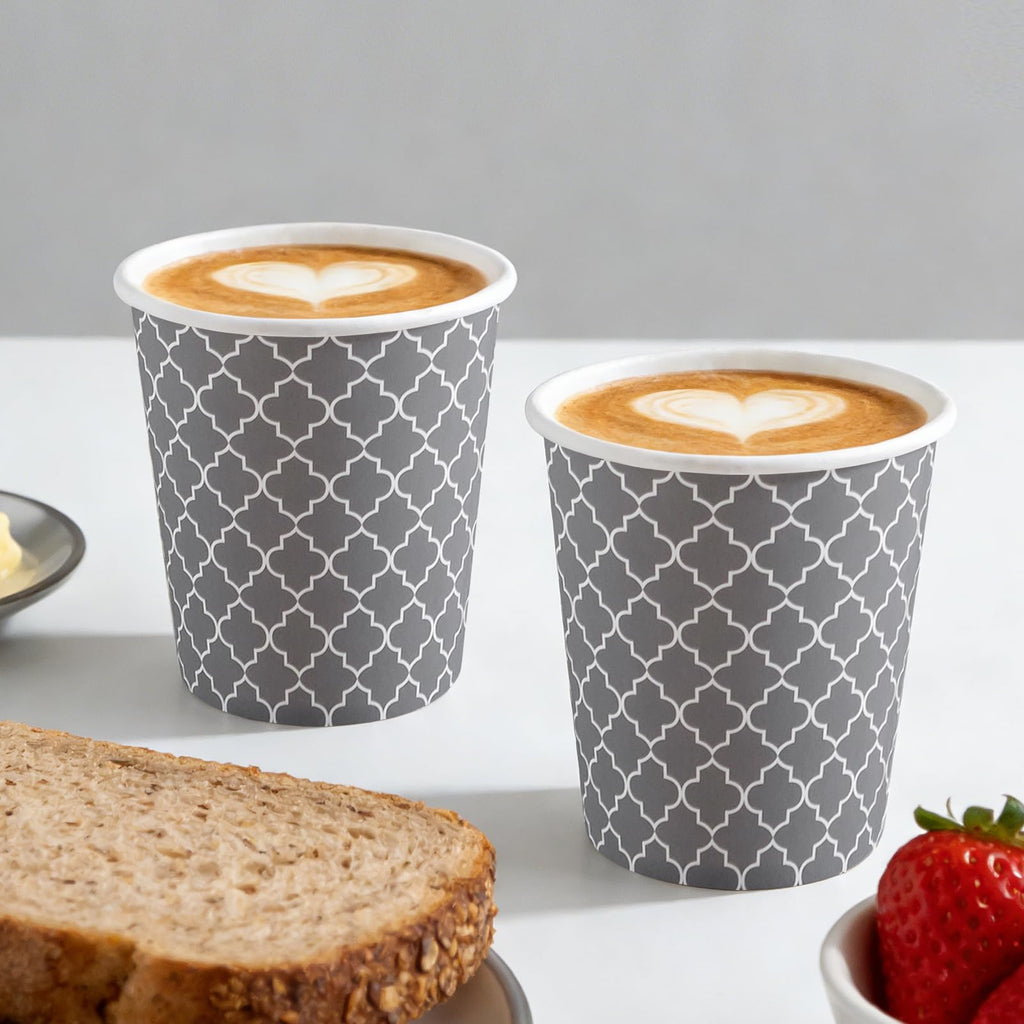 Lamosi Coffee Cups 12 oz 180 Pack, Disposable Paper Coffee Cups, Disposable Cups,12 oz Hot Cup,12oz Paper Insulated Cup for Cold Hot Drinks (No Lids)