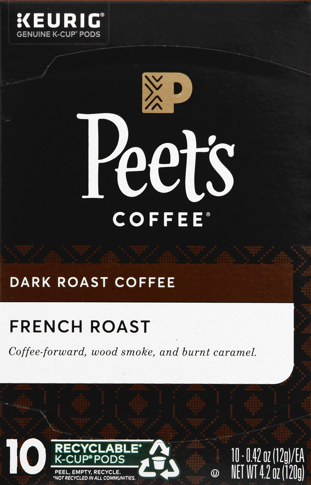 Peet's Coffee, Dark Roast Keurig K-Cup Pods, 100% Arabica Coffee - Major Dickason's Blend 75 Count (1 Box of 75 Pods)