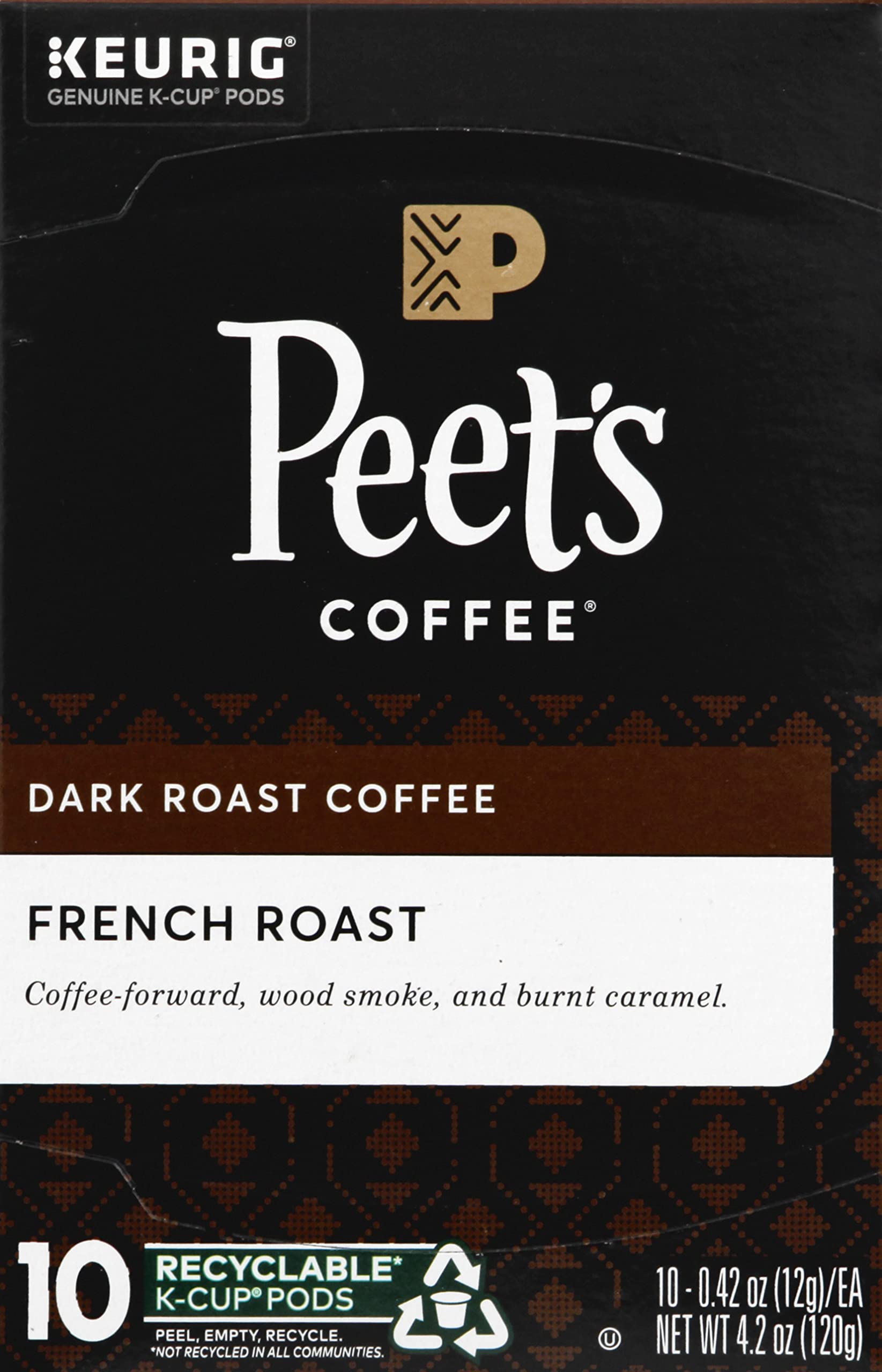 Peet's Coffee, Dark Roast Keurig K-Cup Pods, 100% Arabica Coffee - Major Dickason's Blend 75 Count (1 Box of 75 Pods)