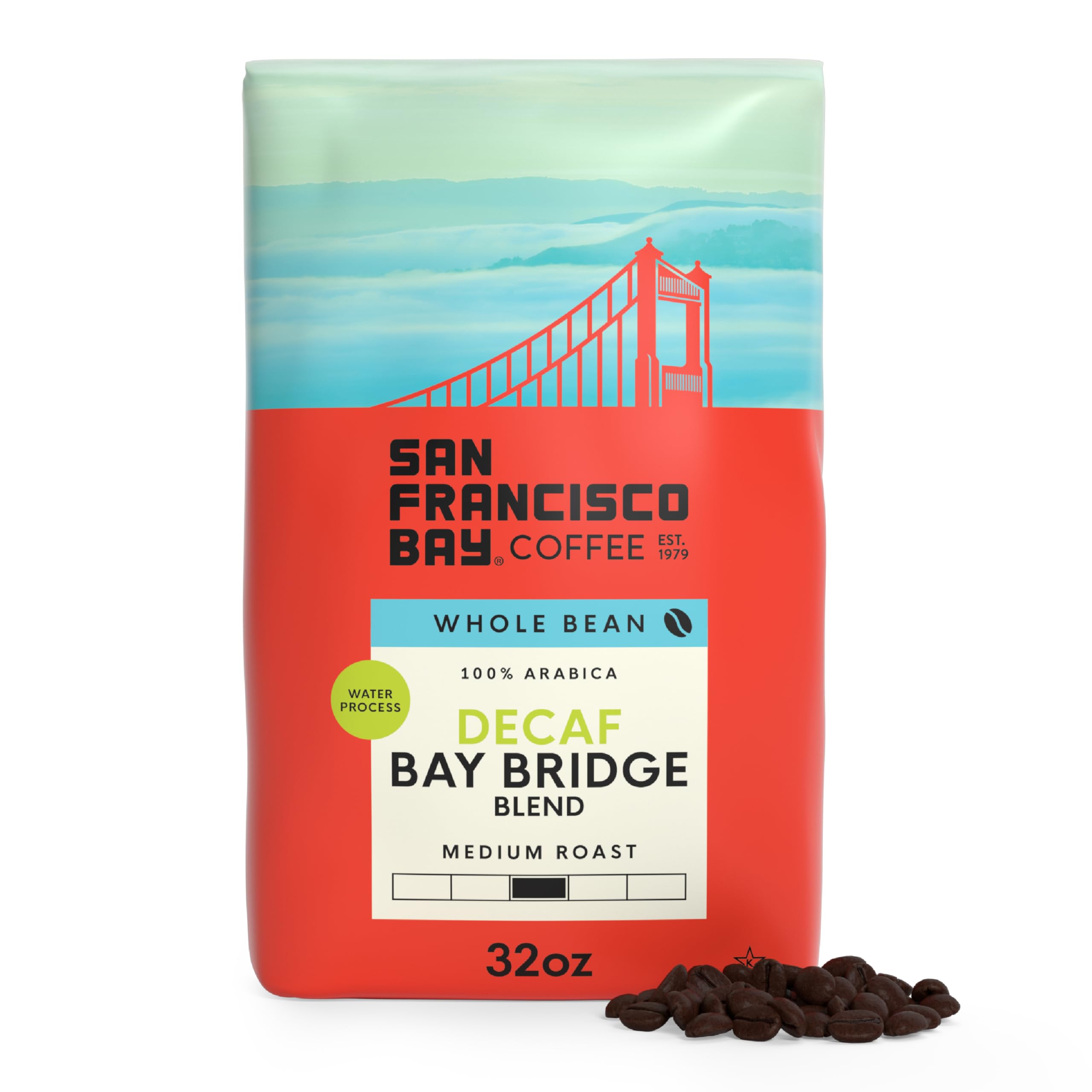 San Francisco Bay Coffee - Medium-Dark Roast Whole Bean Coffee - Fog Chaser (2 lb bag)