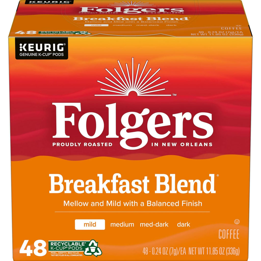 Folgers Black Silk, Dark Roast Coffee, Keurig K-Cup Pods, 12-Count Boxes (Pack of 6)