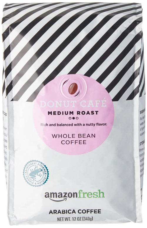 Amazon Fresh Colombia Whole Bean Coffee, Medium Roast, 12 Ounce