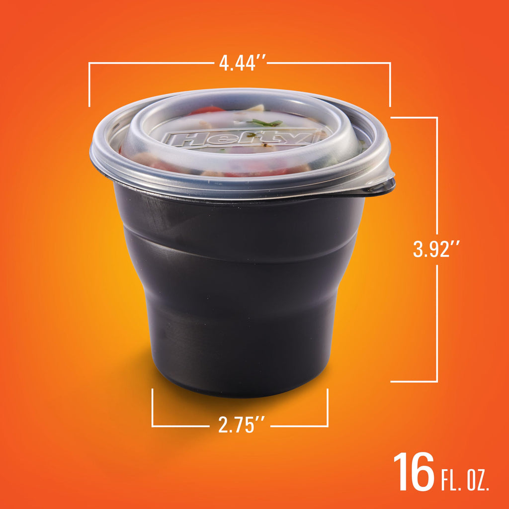 Hefty Disposable Hot Cups with Lids, Insulated Paper Coffee Cups for Tea, Cocoa and Hot Beverages, Leak Resistant Single Use Drink Cups, 16 Ounce, 20 Count