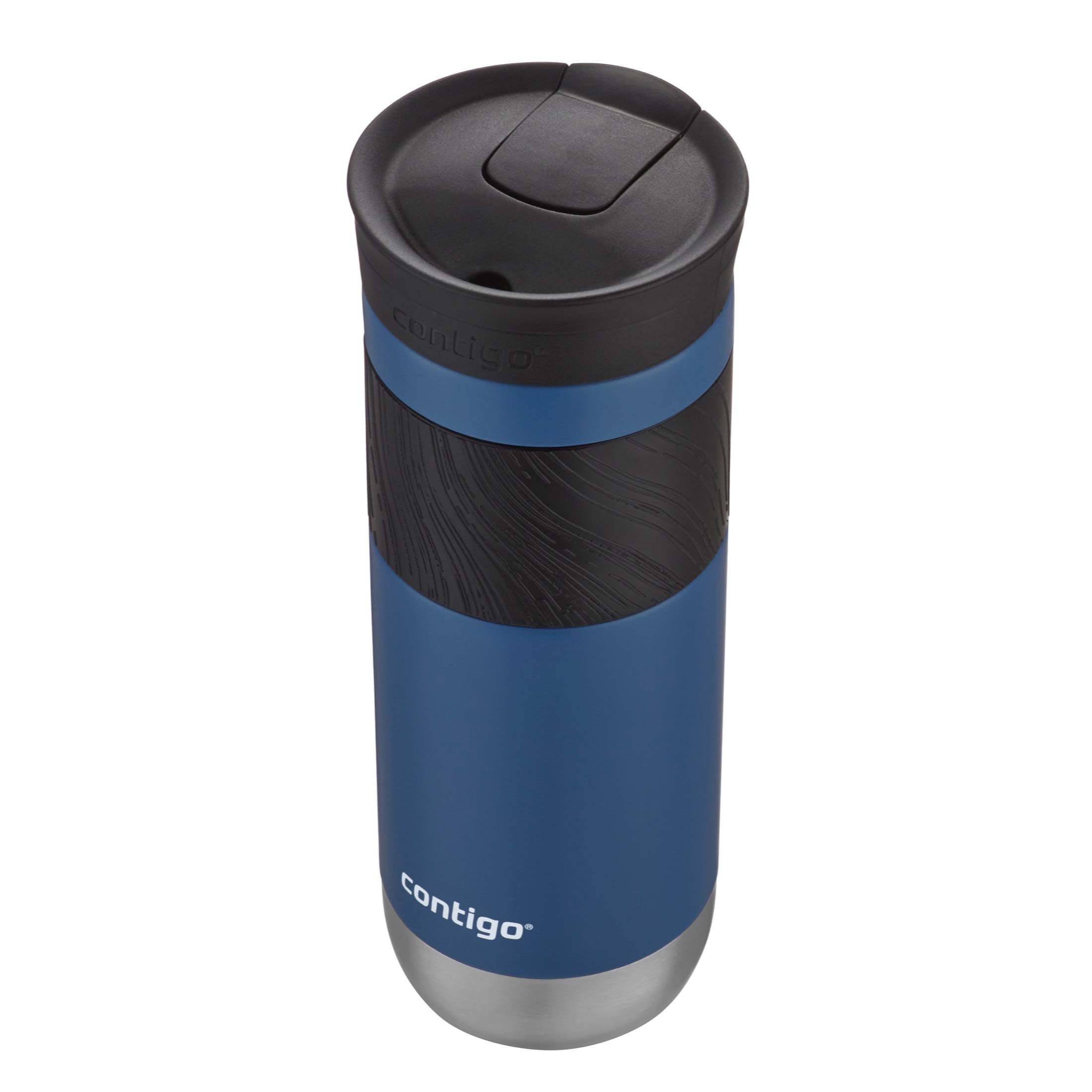 Contigo Byron Vacuum-Insulated Stainless Steel Travel Mug with Leak-Proof Lid Reusable Coffee Mug or Water Bottle BPA-Free 16oz Licorice Keeps Beverages Hot for 6 Hours or Cold for 12 Hours