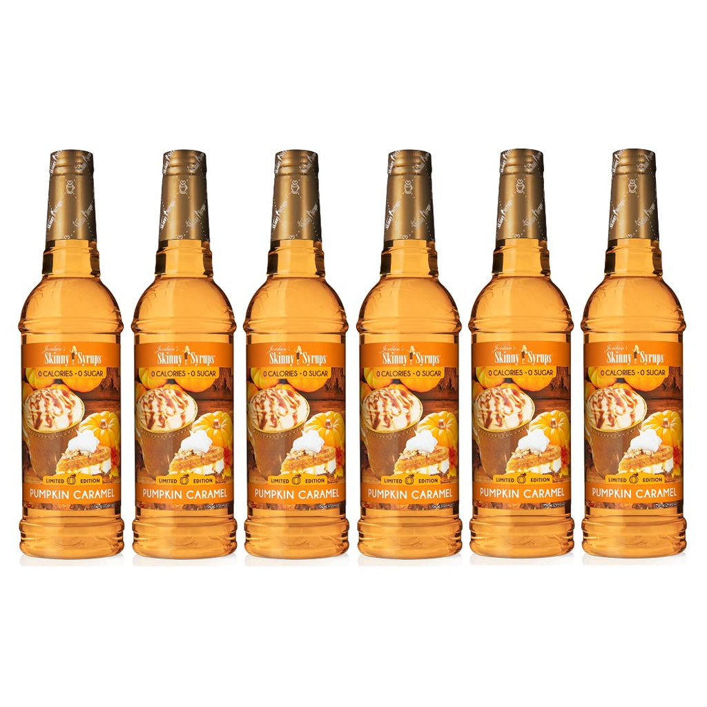 Jordan's Skinny Mixes Sugar Free Coffee Syrup, Holiday Fall Syrup Trio Coffee Flavoring Syrup, Zero Calorie Drink Mix for Lattes, Baking, Protein Shake, Dairy & Gluten Free, Kosher,12.7 Fl Oz, 3 Pack