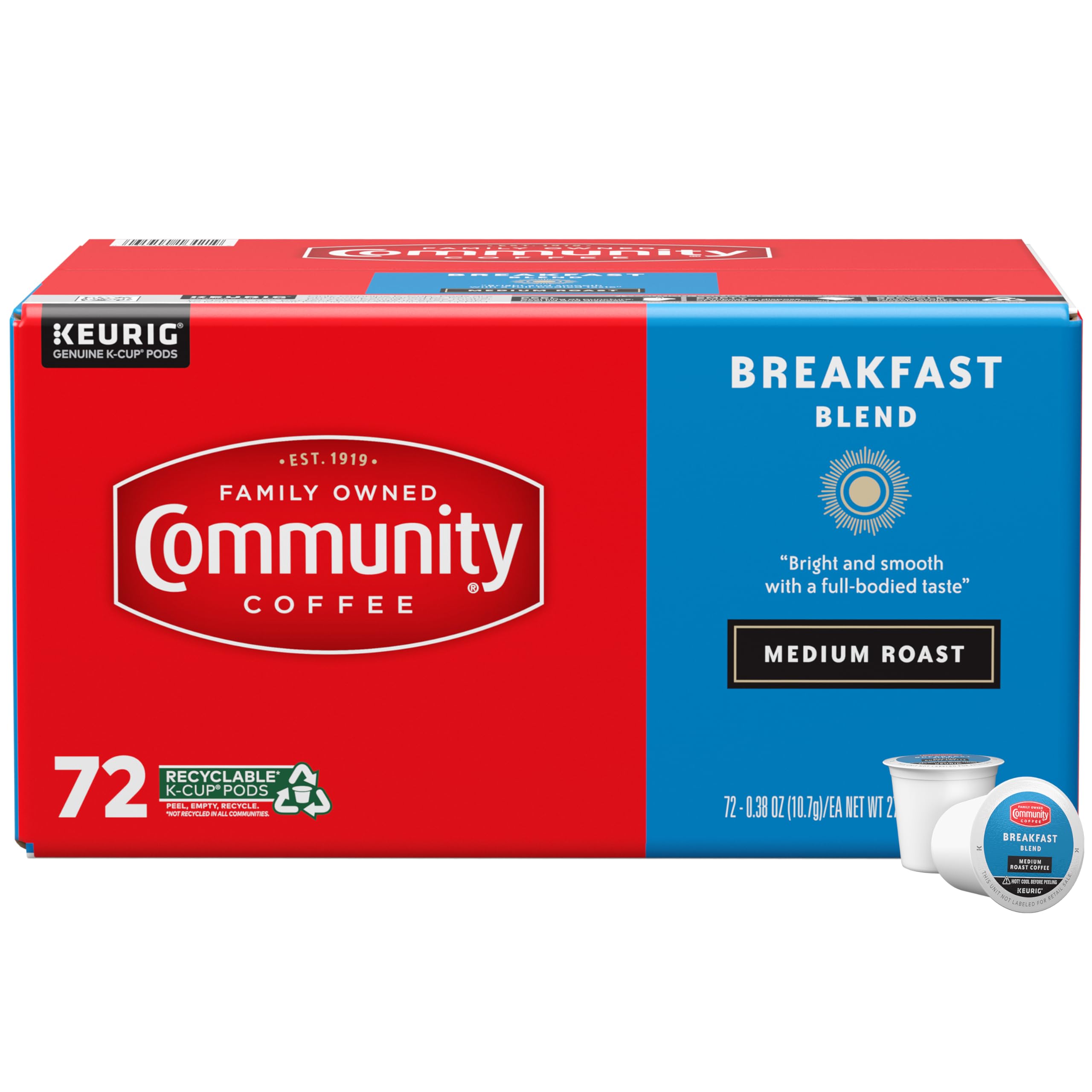 Community Coffee Café Special Medium-Dark Roast Single Serve Keurig K-Cup Pods 32 ct Box