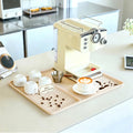 Caketime 2 In 1 Silicone Coffee Bar Mat Accessories Detachable Dish Drying Rug Rack Stone for Kitchen Counter Home Household Apartment Office Essentials Barista Espresso Machine Drainer Must Have