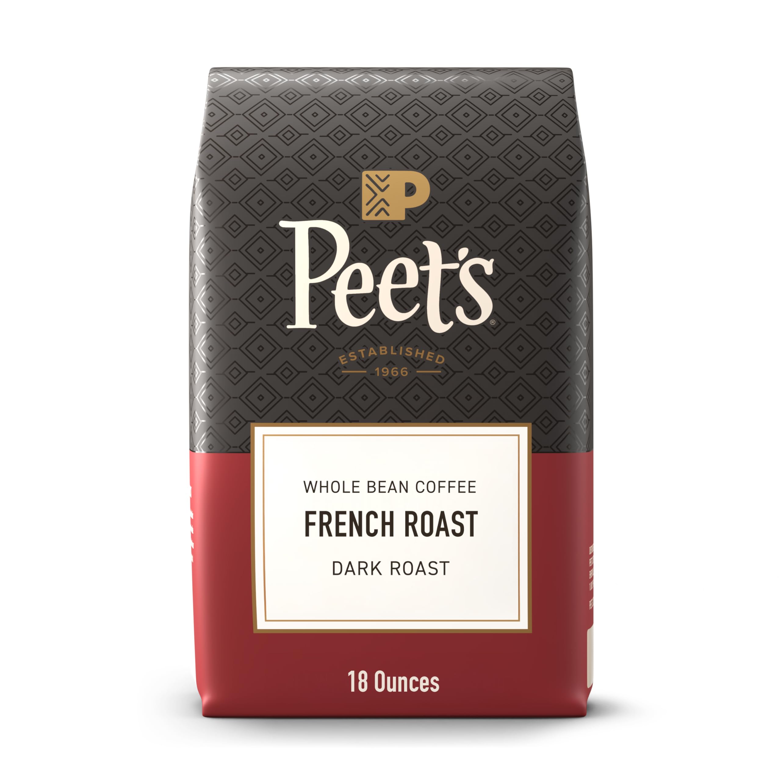 Peet's Coffee, Dark Roast Whole Bean Coffee, 100% Arabica Coffee - Major Dickason's Blend 18 Ounce Bag