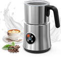 Milk Frother and Steamer, 4-in-1 Automatic Hot and Cold Foam Maker with 900ml Detachable Stainless Steel Jug, Electric Frother for Latte, Cappuccino, Macchiato, Hot Chocolate