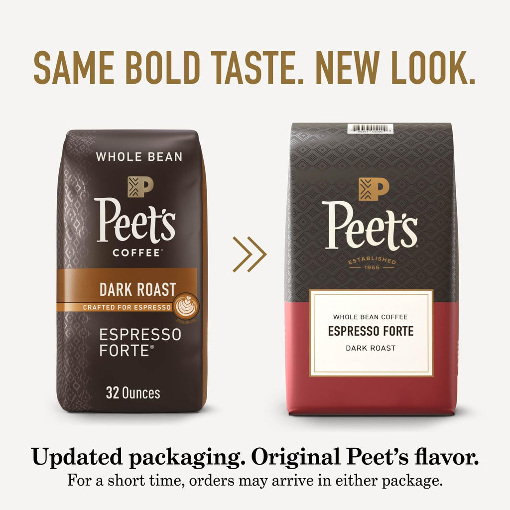 Peet's Coffee, Dark Roast Whole Bean Coffee, 100% Arabica Coffee - Major Dickason's Blend 18 Ounce Bag