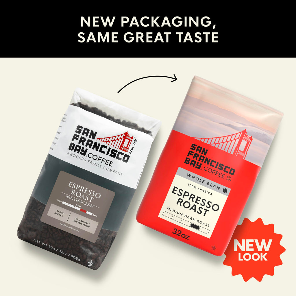 San Francisco Bay Coffee - Medium-Dark Roast Whole Bean Coffee - Fog Chaser (2 lb bag)