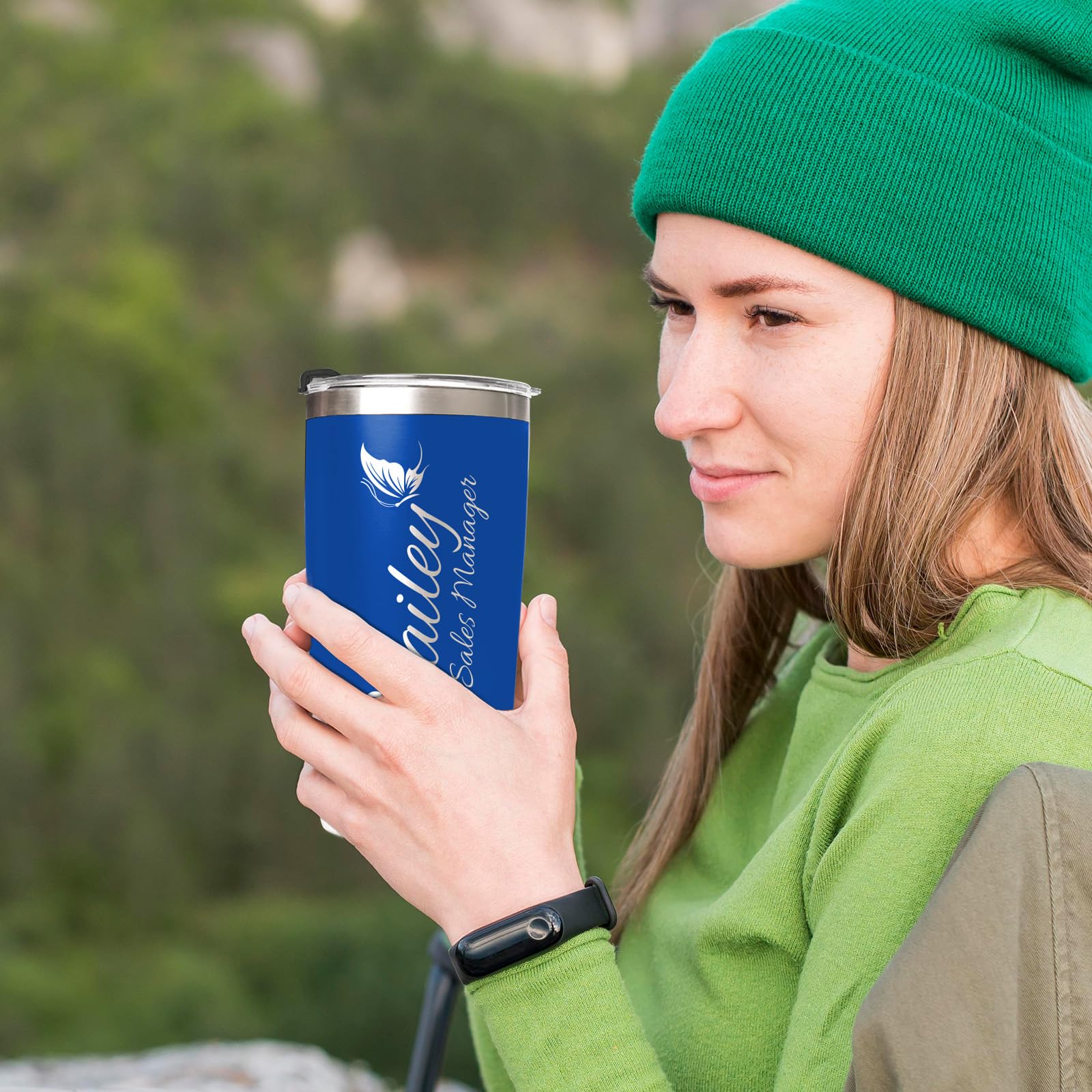 Personalized Tumbler Custom Coffee Tumbler Laser Engrave with Name 20 Oz Stainless Steel Travel Tumbler Cup Mug Personalized Gifts for Birthday Christmas Anniversary for Men Women Kids