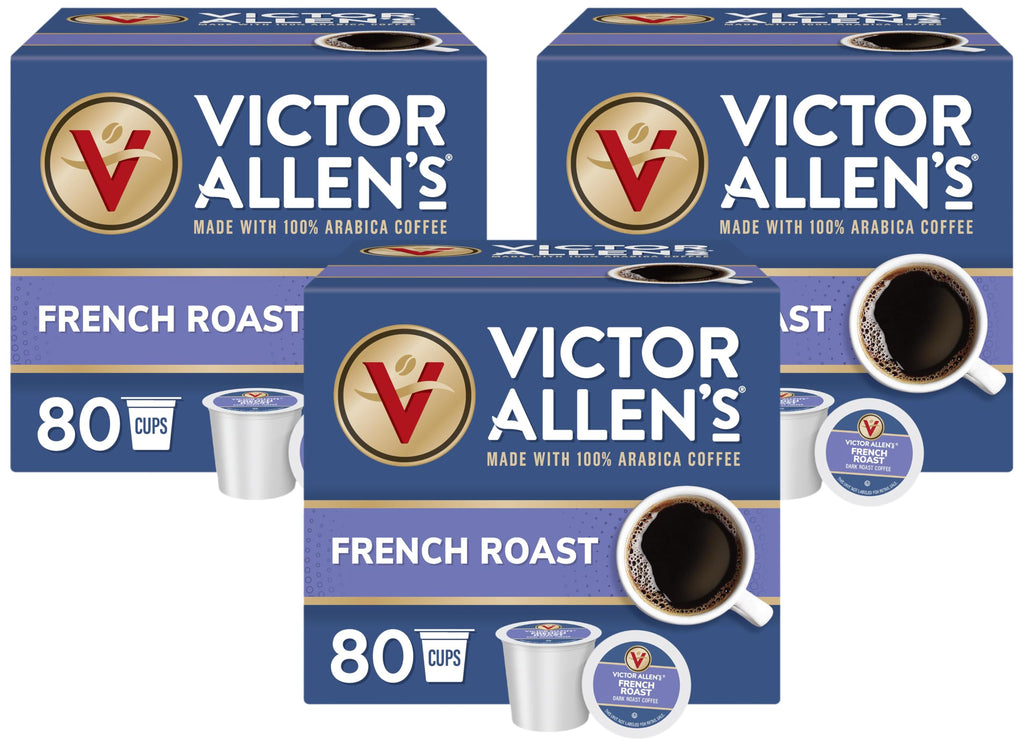 Victor Allen's Coffee Variety Pack (Morning Blend, 100% Colombian, Donut Shop Blend, French Roast), 42 Count, Single Serve Coffee Pods for Keurig K-Cup Brewers