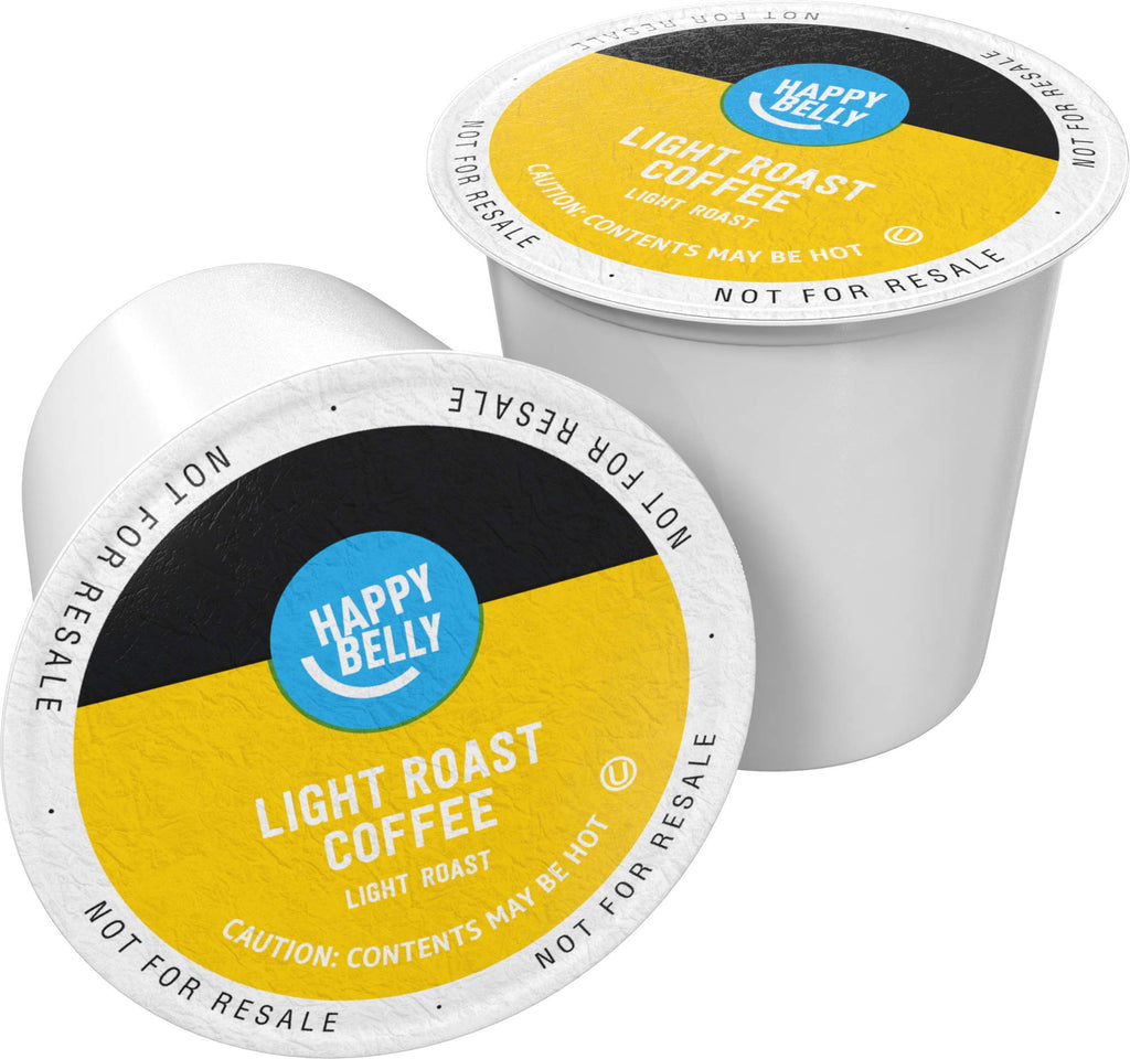 Amazon Brand - Happy Belly Dark Roast Coffee Pods, French Roast, Compatible with Keurig 2.0 K-Cup Brewers, 100 Count