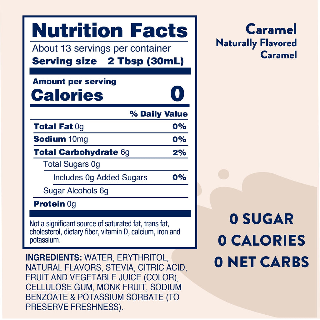 Jordan's Skinny Mixes Sugar Free Coffee Syrup, Cinnamon Dolce Coffee Flavoring Syrup, Naturally Sweetened Zero Calorie Drink Mix, Lattes, Baking or Protein Shake, Dairy & Gluten Free, 12.7 Fl Oz