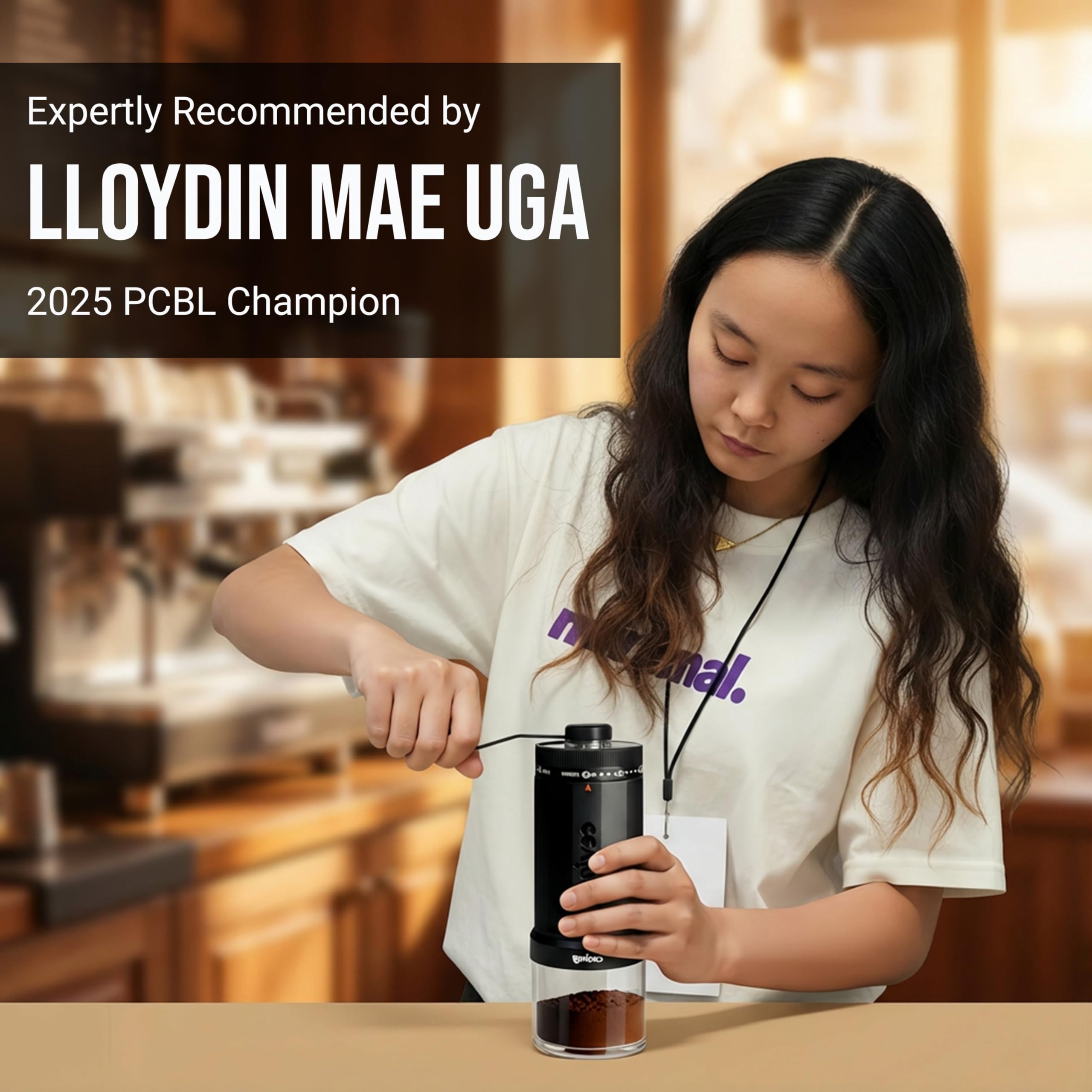 Mini Manual Coffee Grinder with 40 Adjustable Settings, Portable Hand Coffee Bean Mill with 30g Capacity, Conical Burr Coffee Grinder with Crank for Travel, Camping, Office, Espresso, Pour Over, etc