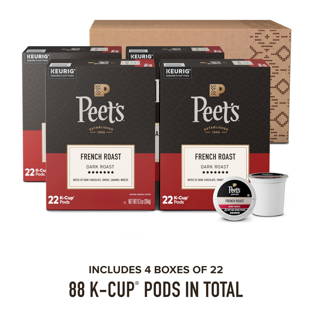 Peet's Coffee, Dark Roast Keurig K-Cup Pods, 100% Arabica Coffee - Major Dickason's Blend 75 Count (1 Box of 75 Pods)
