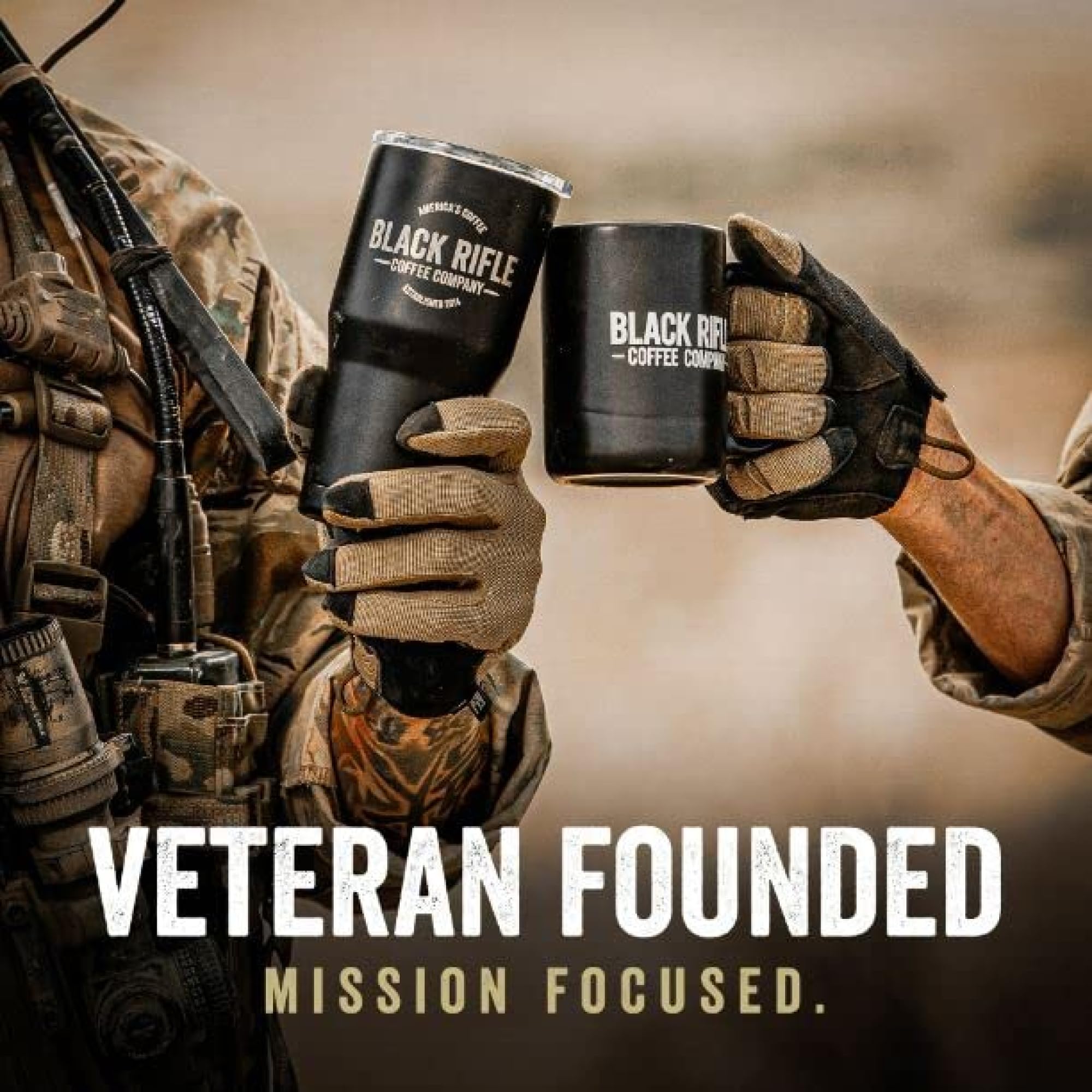 Black Rifle Coffee Company Just Black, 18oz Bag, Ground Coffee Medium Roast - Roasted Blend Made from Arabica Beans - Colombian & Brazilian Beans - Veteran Founded & American Made