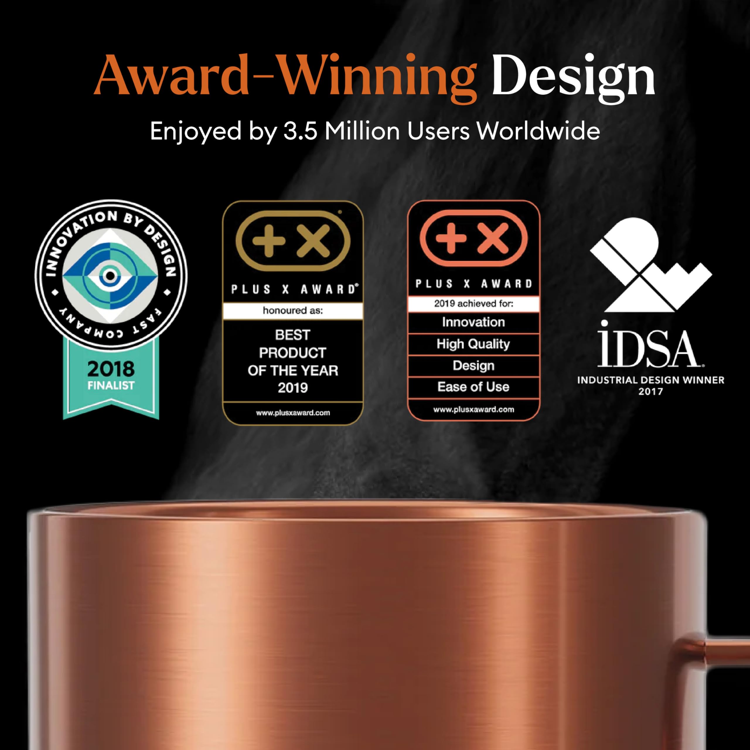 Ember Temperature Control Smart Mug 2, 14 Oz, App-Controlled Heated Coffee Mug with 80 Min Battery Life and Improved Design, Black