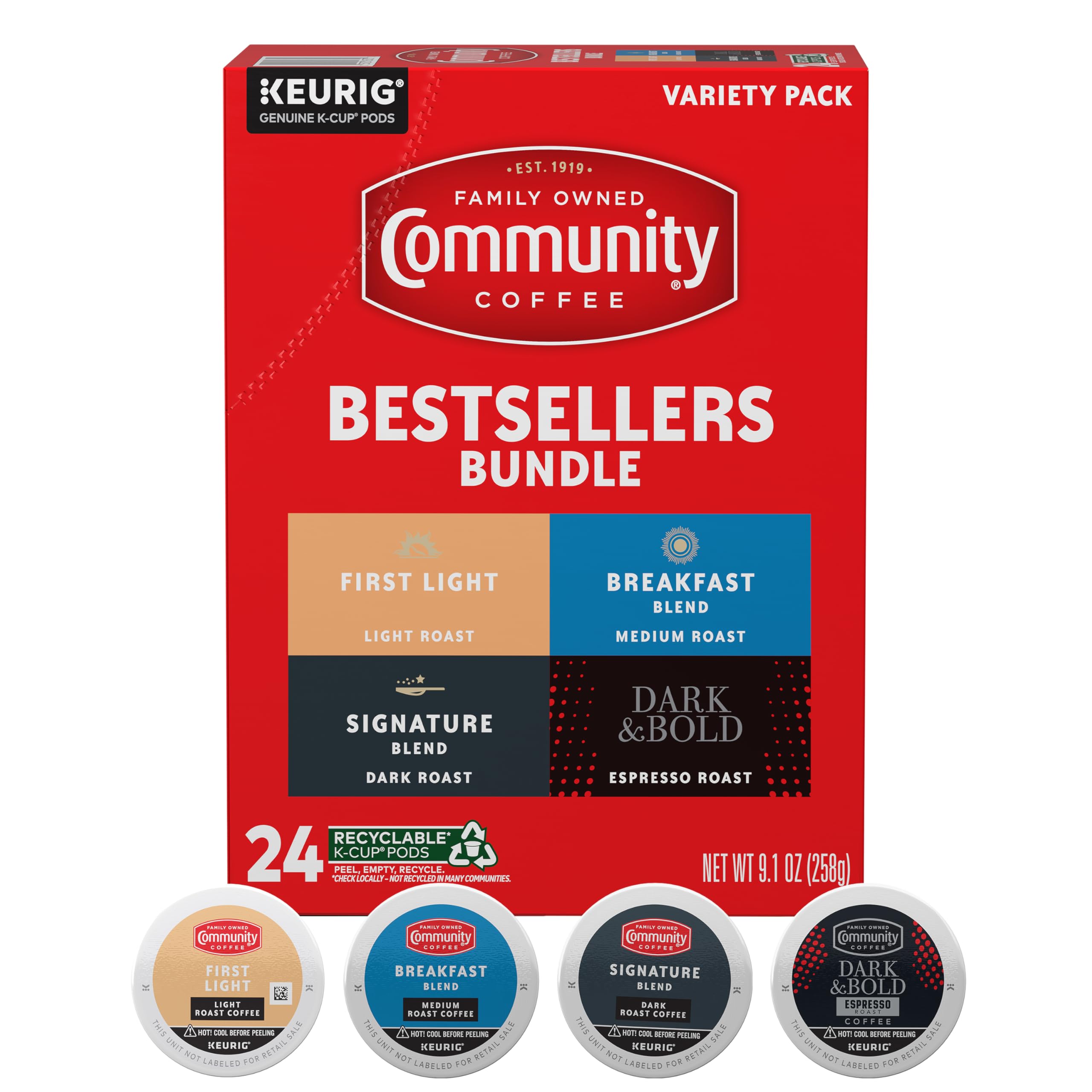 Community Coffee Café Special Medium-Dark Roast Single Serve Keurig K-Cup Pods 32 ct Box